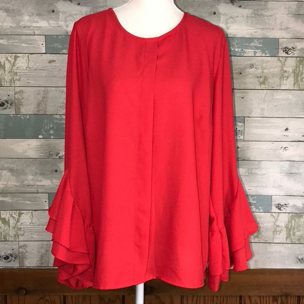 Who What Wear bell sleeve blouse #528